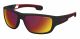 Carrera  For Him sunglasses with a MATTE BLACK frame and RED MULTILAYER OLEOPHOBIC HD lens with a lens width of 57mm and model number Carrera 4008/S